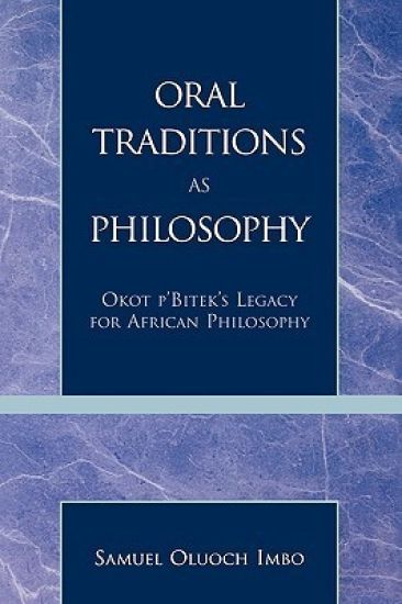 Oral Traditions as Philosophy