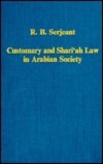 Customary and Shari‘ah Law in Arabian Society