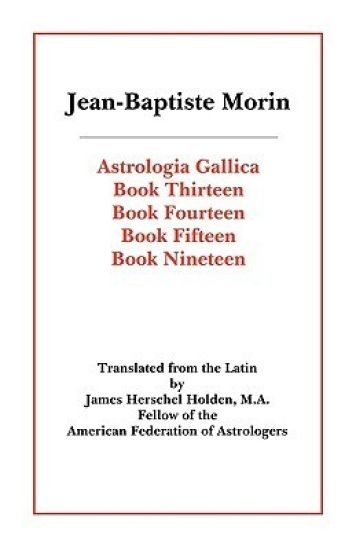 Astrologia Gallica Books 13, 14, 15, 19