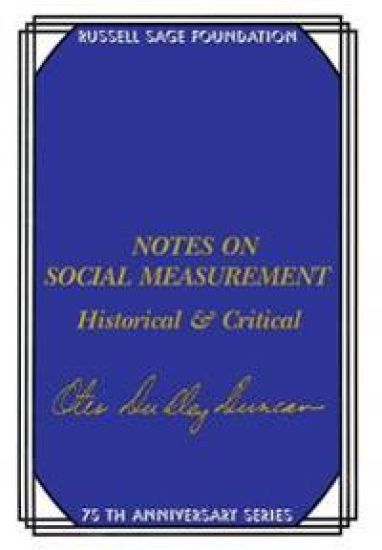 Notes on Social Measurement