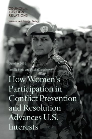 How Women's Participation in Conflict Prevention and Resolution Advances U.S. Interests