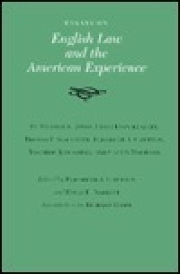 Essays on English Law and the American Experience