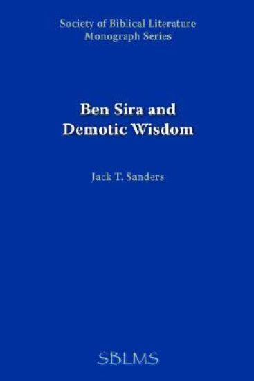Ben Sira and Demotic Wisdom