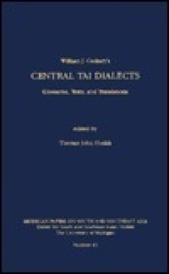 William J. Gedney's Central Tai Dialects