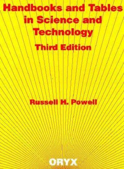 Handbooks and Tables in Science and Technology, 3rd Edition
