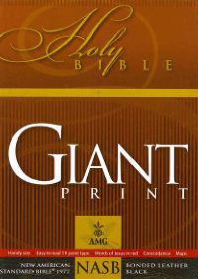 NASB Giant Print Handy-Size Reference Bible, Black