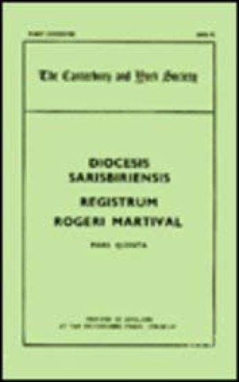 Registers of Roger Martival, Archbishop of Salisbury, 1315-1330, IIi
