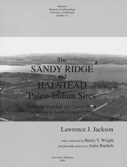The Sandy Ridge and Halstead Paleo-Indian Sites