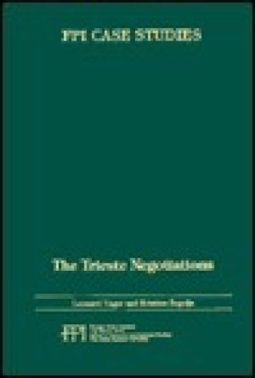 The Trieste Negotiations (F P I Case Studies)