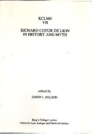 Richard Coeur de Lion in History and Myth