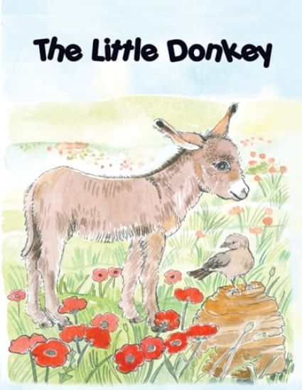 THE LITTLE DONKEY, children's colouring book