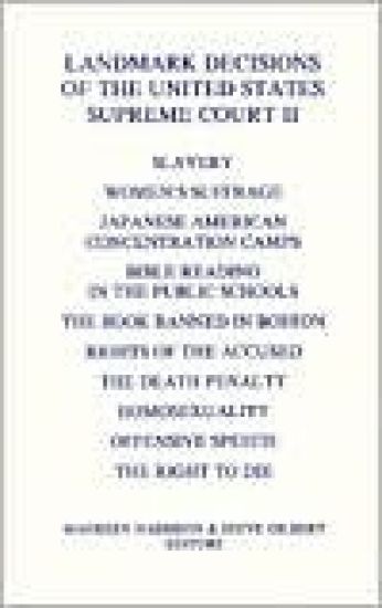 Landmark Decisions of the United States Supreme Court II