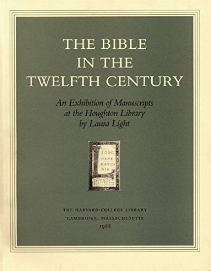The Bible in the Twelfth Century