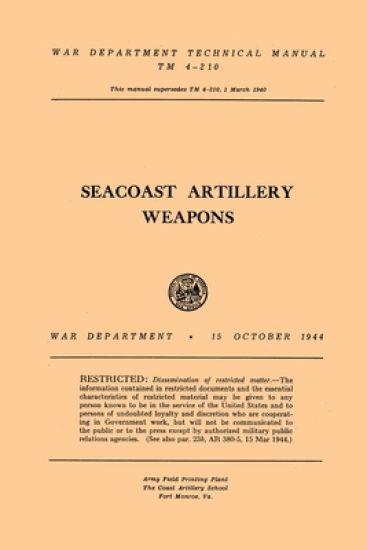 Seacoast Artillery Weapons