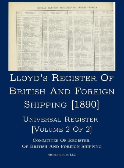 Lloyd's Register of British and Foreign Shipping [1890]