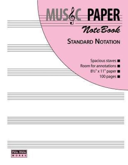 MUSIC PAPER NoteBook - Standard Notation
