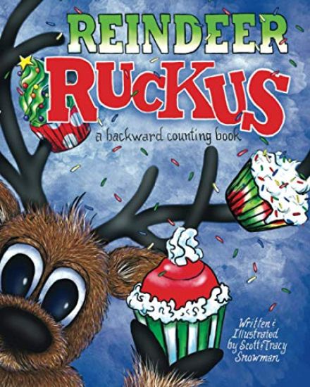 Reindeer Ruckus: a backward counting book
