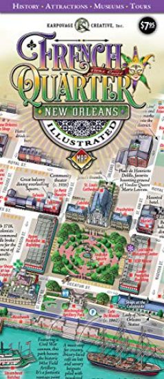 French Quarter New Orleans Illustrated Map