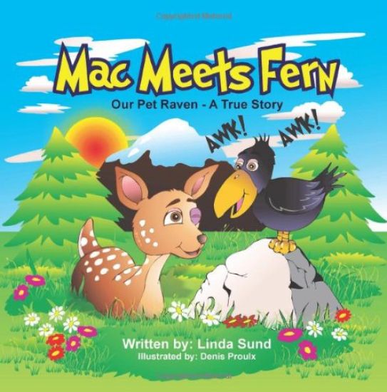 Mac Meets Fern - Our Pet Raven - A True Story