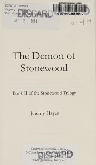 The Demon of Stonewood: Book II of the Stonewood Trilogy