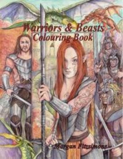 Warriors and Beasts Colouring Book