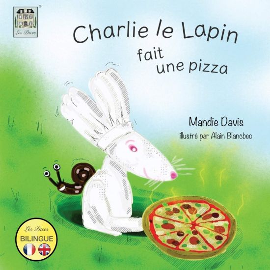 Charlie le lapin fait une pizza