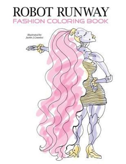Robot Runway Fashion Coloring Book
