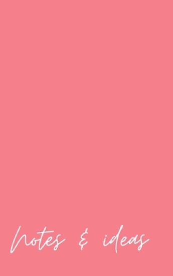 Notes and Ideas Pink Notebook Journal