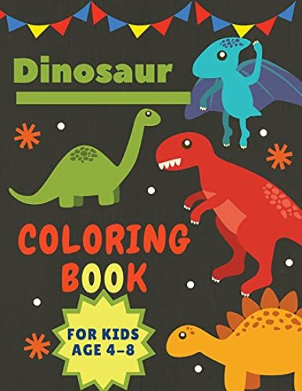 Dinosaur Coloring Book for Kids Age 4-8