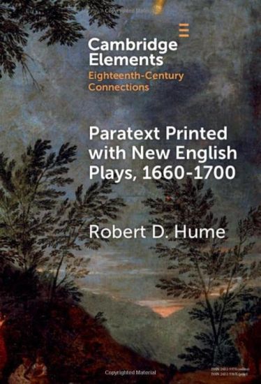 Paratext Printed with New English Plays, 1660–1700