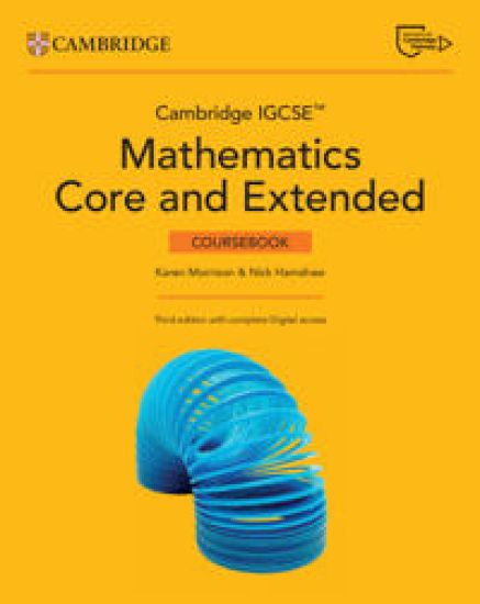 Cambridge IGCSE™ Mathematics Core and Extended Coursebook with Digital Version and Cambridge Online Mathematics (2 Years' Access)