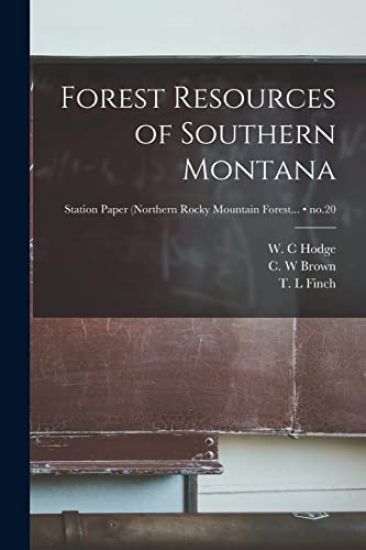 Forest Resources of Southern Montana; no.20