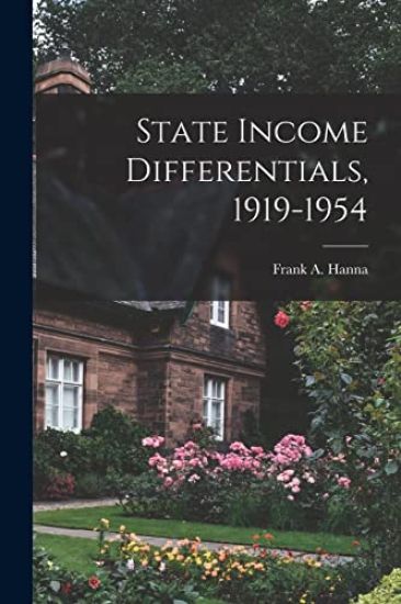 State Income Differentials, 1919-1954