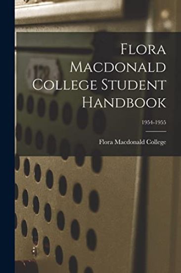 Flora Macdonald College Student Handbook; 1954-1955