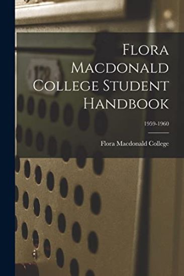 Flora Macdonald College Student Handbook; 1959-1960
