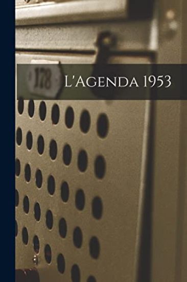 L'Agenda 1953