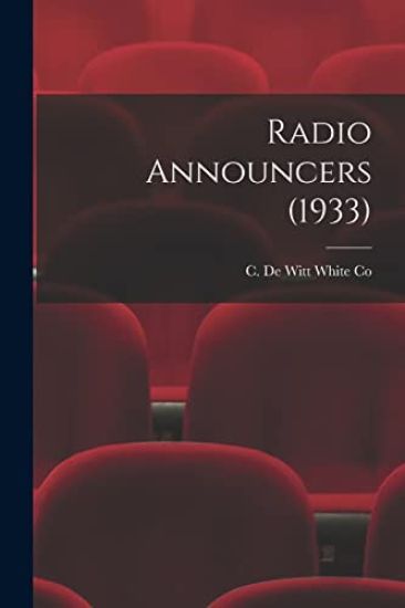 Radio Announcers (1933)
