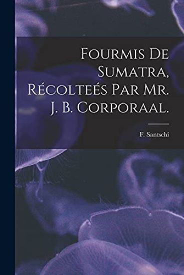 Fourmis De Sumatra, Récolteés Par Mr. J. B. Corporaal.