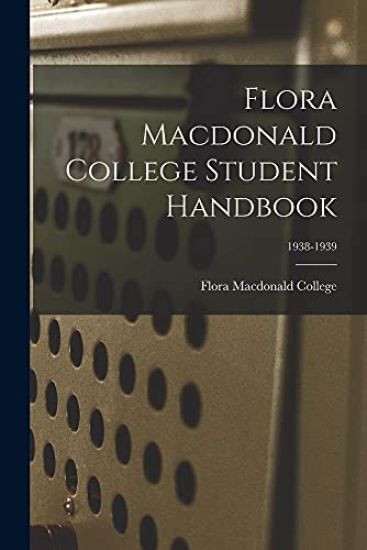 Flora Macdonald College Student Handbook; 1938-1939