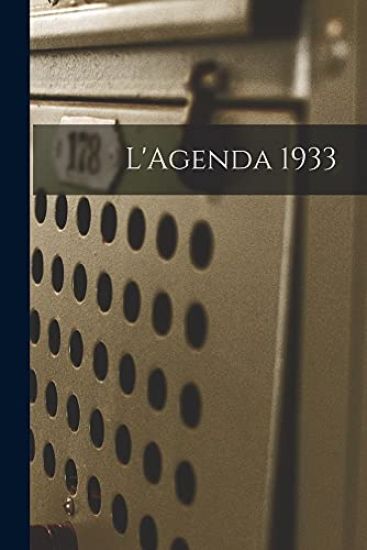 L'Agenda 1933