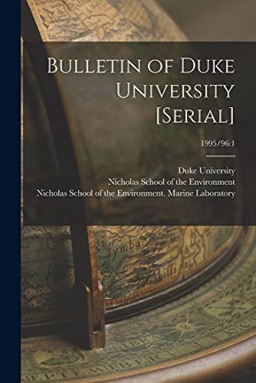 Bulletin of Duke University [serial]; 1995/96: 1