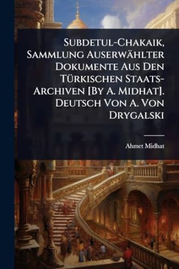 Subdetul-Chakaik, Sammlung Auserwählter Dokumente Aus Den TÃ1/4rkischen Staats-Archiven [By A. Midhat]. Deutsch Von A. Von Drygalski