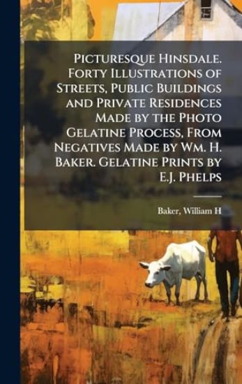 Picturesque Hinsdale. Forty Illustrations of Streets, Public Buildings and Private Residences Made by the Photo Gelatine Process, From Negatives Made by Wm. H. Baker. Gelatine Prints by E.J. Phelps