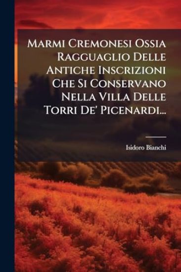 Marmi Cremonesi Ossia Ragguaglio Delle Antiche Inscrizioni Che Si Conservano Nella Villa Delle Torri De' Picenardi...