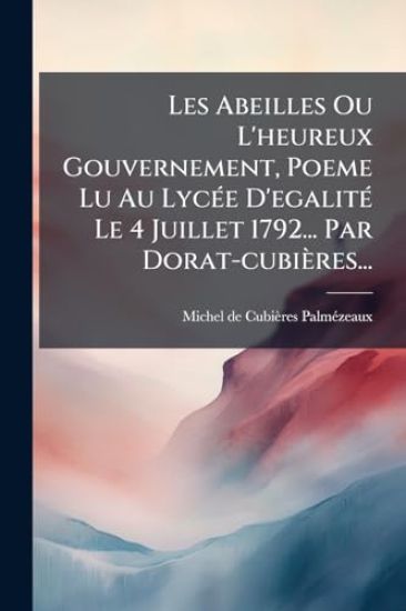 Les Abeilles Ou L'heureux Gouvernement, Poeme Lu Au LycÃ(c)e D'egalitÃ(c) Le 4 Juillet 1792... Par Dorat-cubières...