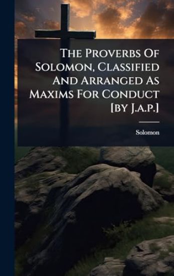 The Proverbs Of Solomon, Classified And Arranged As Maxims For Conduct [by J.a.p.]