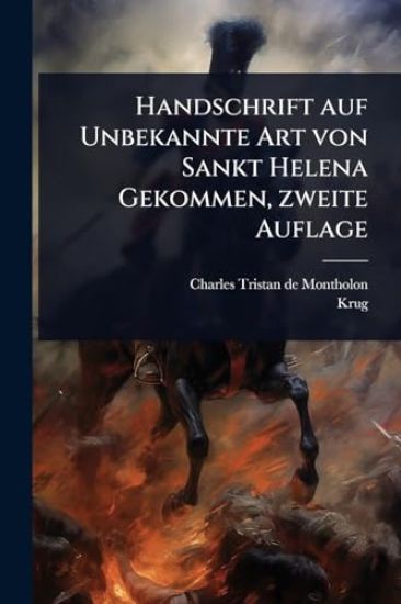 Handschrift auf Unbekannte Art von Sankt Helena Gekommen, zweite Auflage