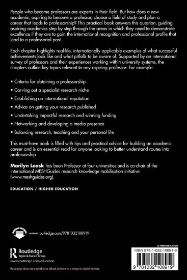 Pathways to Professorship