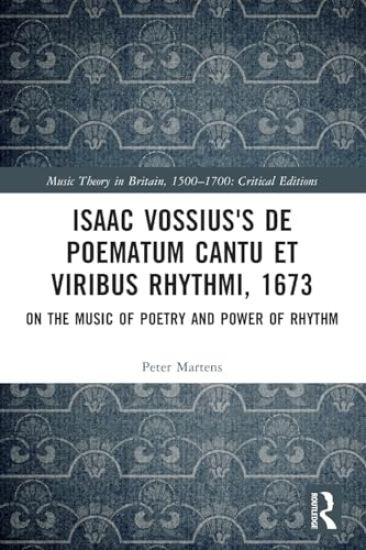 Isaac Vossius's De poematum cantu et viribus rhythmi, 1673