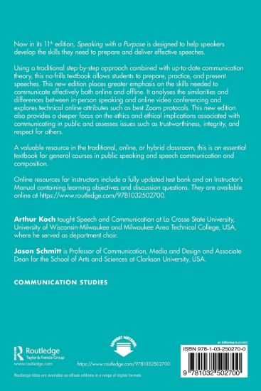 Speaking with a Purpose